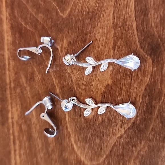 Earrings for Pierced and Non-Pierced Earrings Wedding Jewelry - Picture 3 of 5